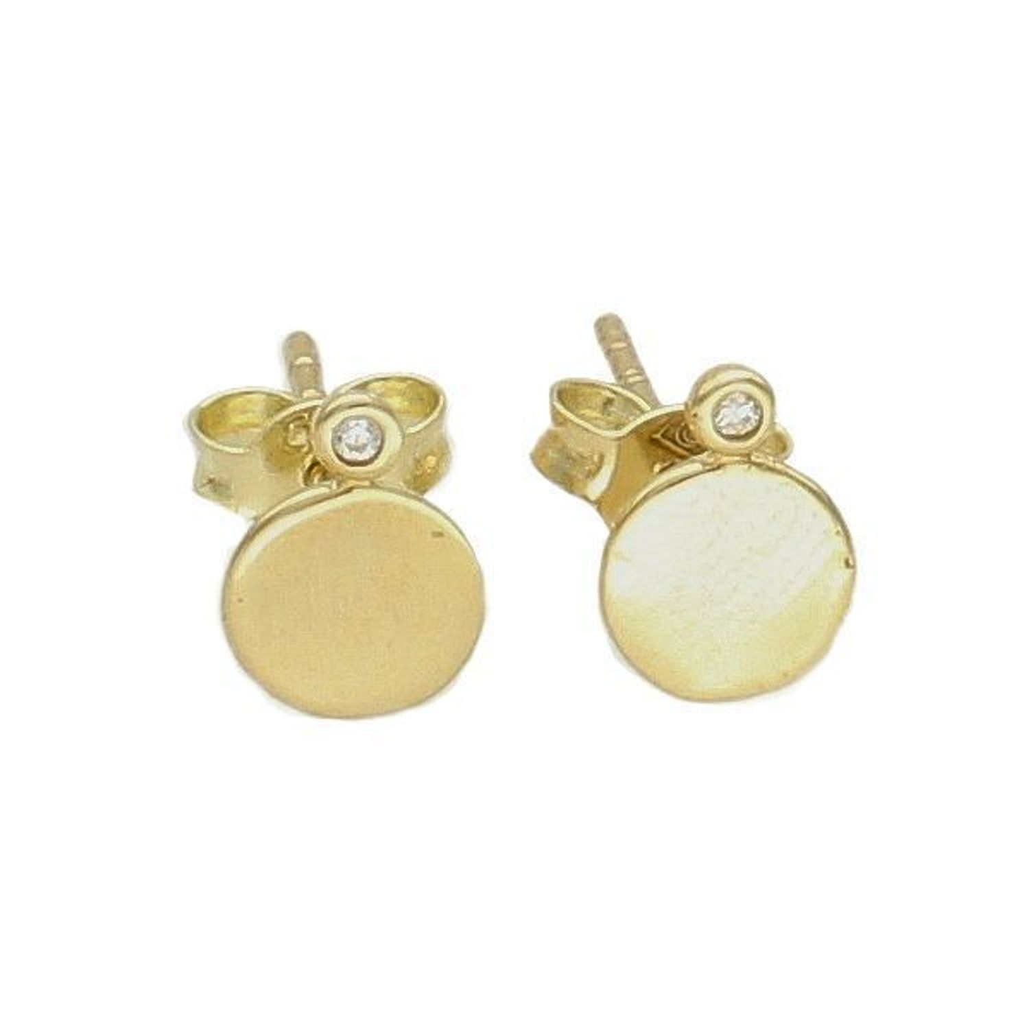 Złote kolczyki okrągłe sztyfty próby 333 KL 9606 333. Złote kolczyki kółeczka z wiszącą cyrkonią. Cudowne, błyszczące idealnie wykończone złote kolczyki. Na prezent..jpg